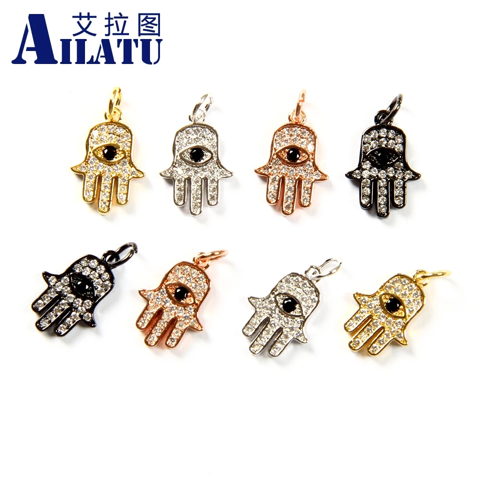 Ailatu Бесплатная доставка 10 шт./лот Хамса шармы для рук с прозрачными фианитами и черными глазами для DIY модный браслет для мужчин
Ailatu Бесплатная доставка 10 шт./лот Хамса шармы для рук с прозрачными фианитами и черными глазами для DIY модный браслет для мужчин
