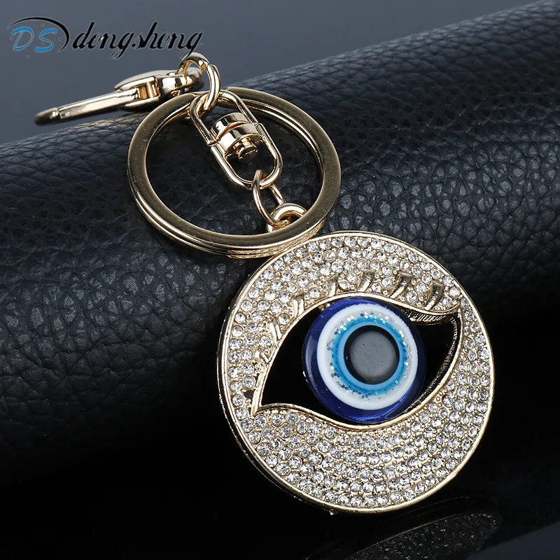 dongsheng Fashion Crystal Evil Eye Key Ring Unisex Car Keychain Women Charms HandBag Pendant Key Chains for Women Men Jewelry
dongsheng Fashion Crystal Evil Eye Key Ring Unisex Car Keychain Women Charms HandBag Pendant Key Chains for Women Men Jewelry
