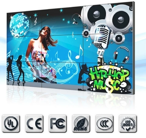 3x3 ЖК видеостена 46 дюймов матрица full HD 9pcs LCD с бесплатным программным обеспечением