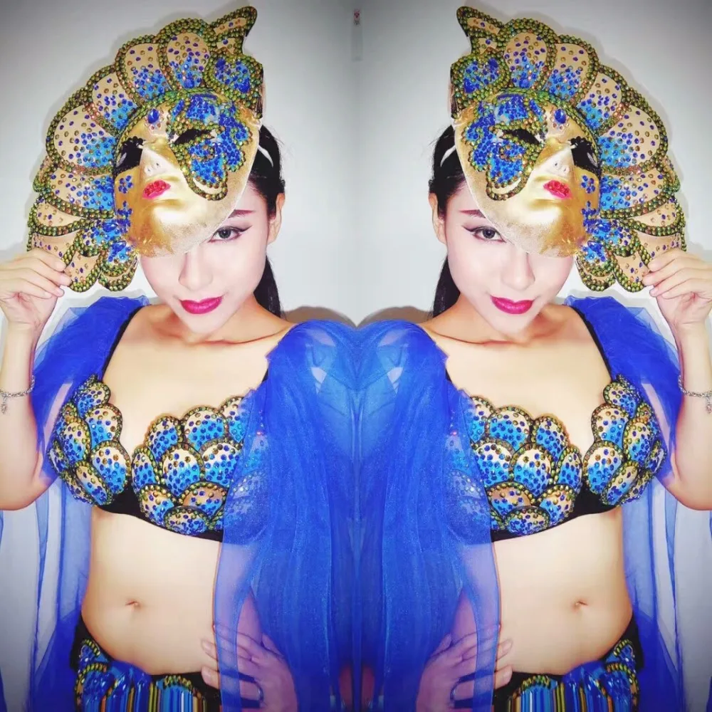 female costume bikini sets Crystals Sexy blue Sparkling Nightclub Party performance Singer dancer stage prom party
female costume bikini sets Crystals Sexy blue Sparkling Nightclub Party performance Singer dancer stage prom party