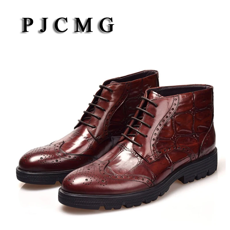 PJCMG New Fashion British Style Quality Genuine Leather Lace-up Martin Man's England Vantage Motorcycle High-top Boots
PJCMG New Fashion British Style Quality Genuine Leather Lace-up Martin Man's England Vantage Motorcycle High-top Boots