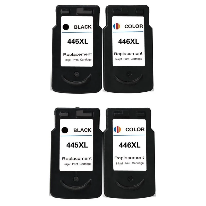 4 Pcs PG-445XL PG 445 PG445 CL446 PG445XL PG-445 CL-446 Ink Cartridges For Canon Pixma IP2840 MX494 MG2440 MG2540 MG2940 Printer |