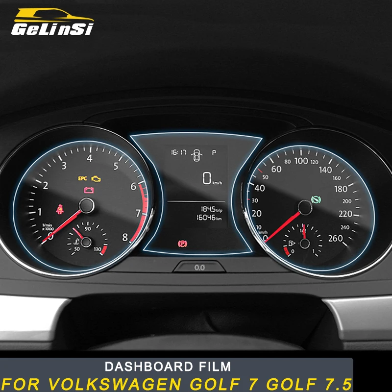 Фото Gelinsi для Volkswagen Golf 7 5 панель монитора стайлинга автомобиля защитная крышка отделка