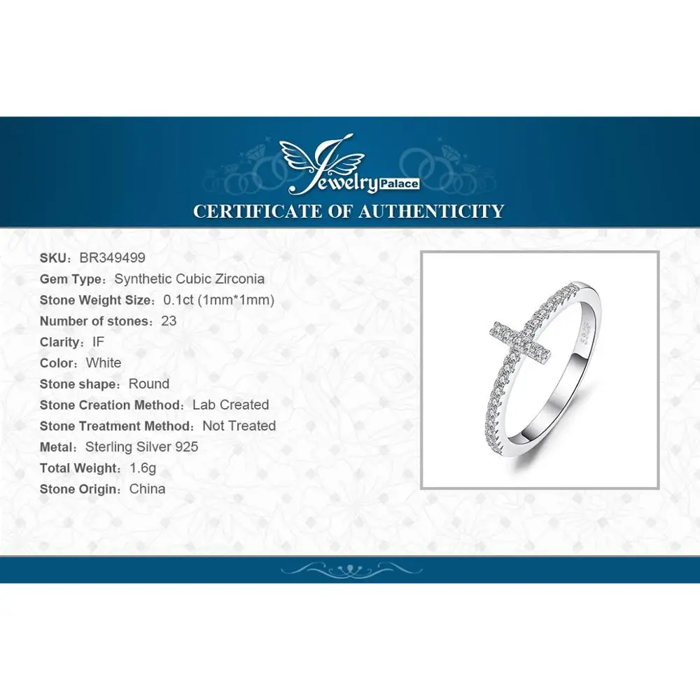 JewelryPalace Cross Sideway Anniversary Cubic Zirconia Rings 925 Sterling Silver Rings for Women Silver 925 Jewelry Fine Jewelry
JewelryPalace Cross Sideway Anniversary Cubic Zirconia Rings 925 Sterling Silver Rings for Women Silver 925 Jewelry Fine Jewelry