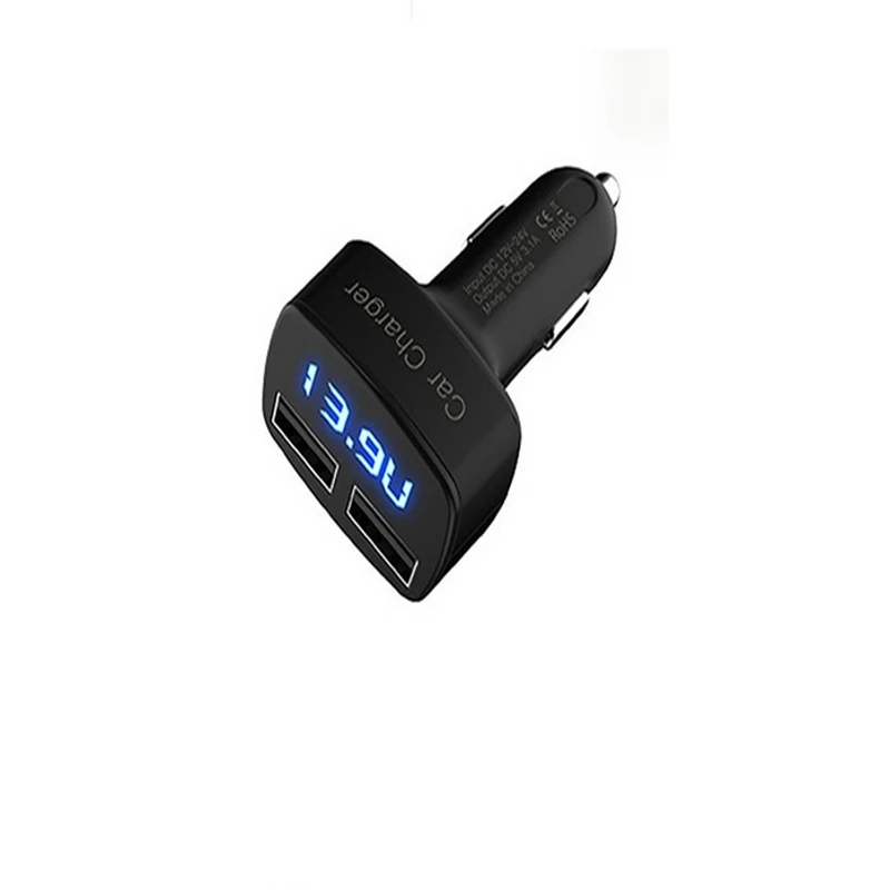 4 in 1 Cigarette Lighter Digital LED Voltage Monitor with 3.1A Dual USB Ports Car Charger for Cell Phones and Tablets
4 in 1 Cigarette Lighter Digital LED Voltage Monitor with 3.1A Dual USB Ports Car Charger for Cell Phones and Tablets