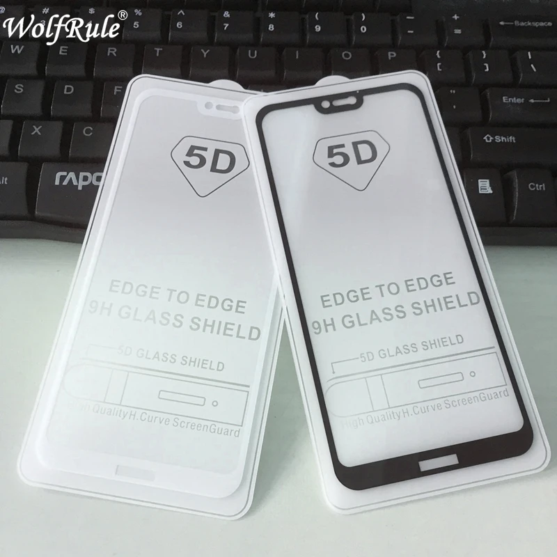 5D полное клеевое покрытие закаленное стекло Huawei P20 Lite Защитная пленка для экрана