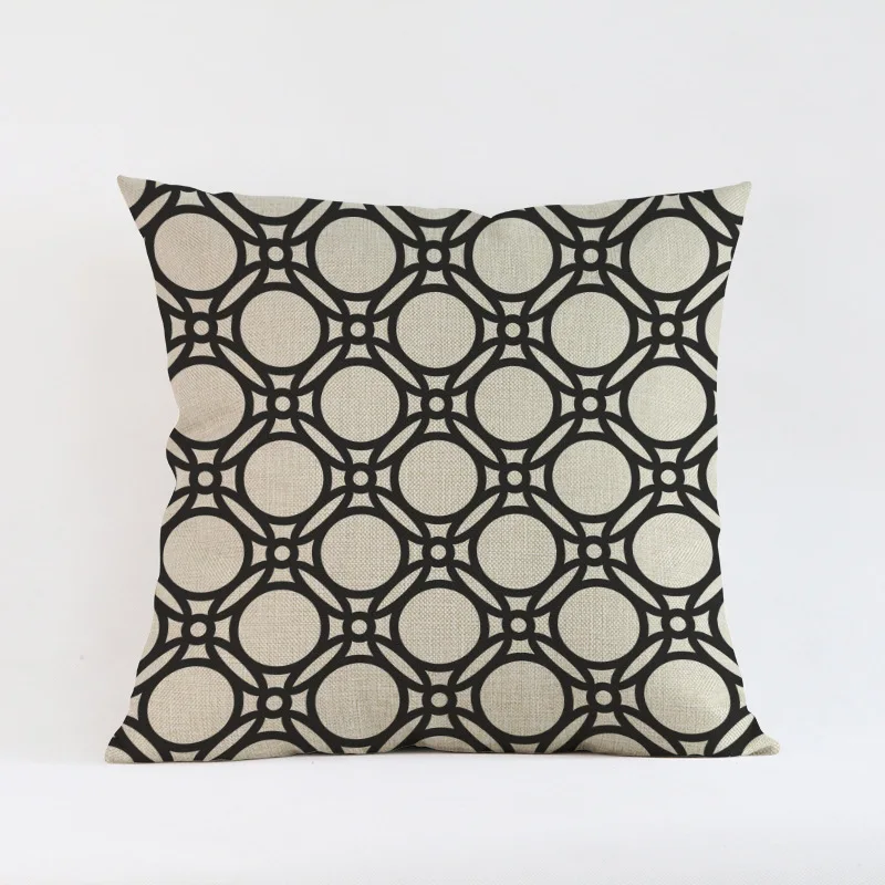 Black Geometric Diamond Stripes Cushion Cover Blue Circle Lattice Cotton Linen Decoration Car Sofa Square Throw Pillow Cover
Black Geometric Diamond Stripes Cushion Cover Blue Circle Lattice Cotton Linen Decoration Car Sofa Square Throw Pillow Cover