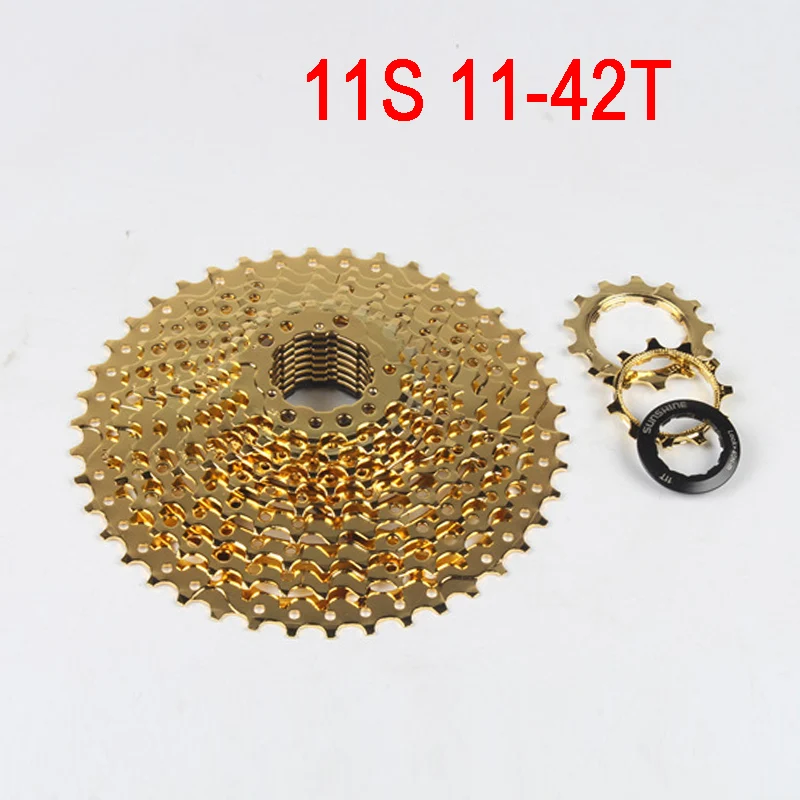 Велосипедная кассета 11S MTB горный велосипед freewheel 11-42T широкий коэффициент кассета 42T Золото
Велосипедная кассета 11S MTB горный велосипед freewheel 11-42T широкий коэффициент кассета 42T Золото