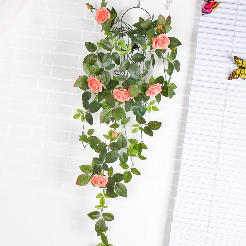 Silk Artificial Flowers With Leaves Silk Wall Hanging Vines Artificial flores rose Flowers For Balcony Decor Garland flower Wall
Silk Artificial Flowers With Leaves Silk Wall Hanging Vines Artificial flores rose Flowers For Balcony Decor Garland flower Wall
