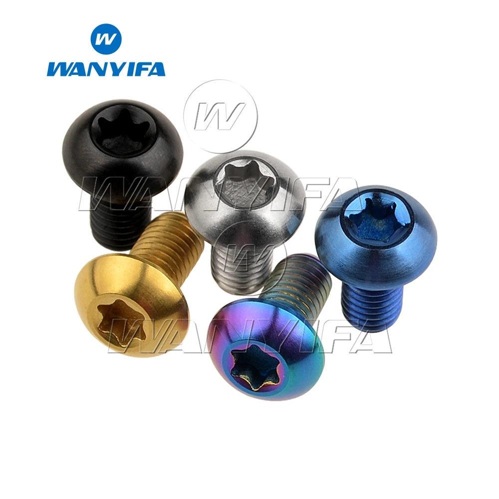 Wanyifa Titanium M5x10 12mm T25 Torx Half Round Head Ti Bolt for Bike Bicycle Disc Brake Screw 1 Pcs
Wanyifa Titanium M5x10 12mm T25 Torx Half Round Head Ti Bolt for Bike Bicycle Disc Brake Screw 1 Pcs