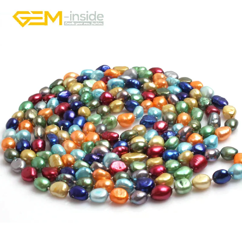Natural Fashion Multicolored Cultured Freshwater Pearl Necklace Jewelry For Women Super Long 80"Free Shipping Gem-insinde
Natural Fashion Multicolored Cultured Freshwater Pearl Necklace Jewelry For Women Super Long 80"Free Shipping Gem-insinde