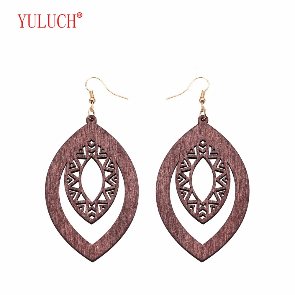 YULUCH 2018 Pop Boho Hollow Design Elliptical Wooden New Arrival Earrings for Personality Woman Gift Jewelry
YULUCH 2018 Pop Boho Hollow Design Elliptical Wooden New Arrival Earrings for Personality Woman Gift Jewelry
