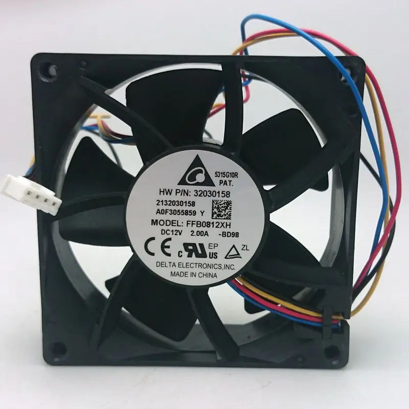 Вентилятор охлаждения для delta FFB0812XH 80*80*25 мм, постоянный ток 12 В, 2 А, 4-контактный Мощный ШИМ-вентилятор для осевого сервера
Вентилятор охлаждения для delta FFB0812XH 80*80*25 мм, постоянный ток 12 В, 2 А, 4-контактный Мощный ШИМ-вентилятор для осевого сервера