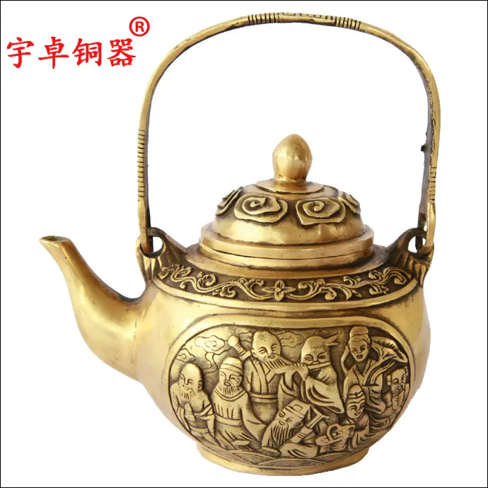 bronze copper teapot teapot Home Furnishing eight The Eight Immortals Crossing the Sea blessing decoration eight potroom Art
bronze copper teapot teapot Home Furnishing eight The Eight Immortals Crossing the Sea blessing decoration eight potroom Art