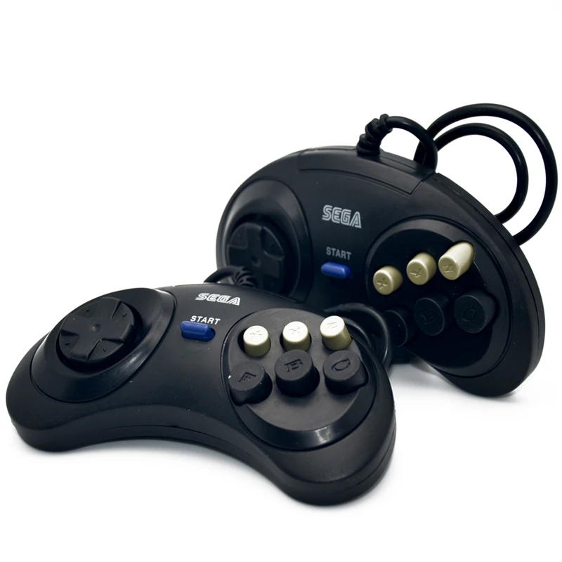2x6 Кнопка игровой контроллер для Sega Genesis Black|games car control|game show controlsgame controller usb adapter |