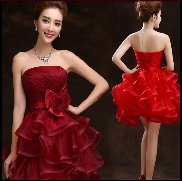 2017 New Arrival Evening Dresses Short Homecoming Dresses with Bow Elegant Bride Gown Women Girls Prom Ball Party Formal Dress
2017 New Arrival Evening Dresses Short Homecoming Dresses with Bow Elegant Bride Gown Women Girls Prom Ball Party Formal Dress