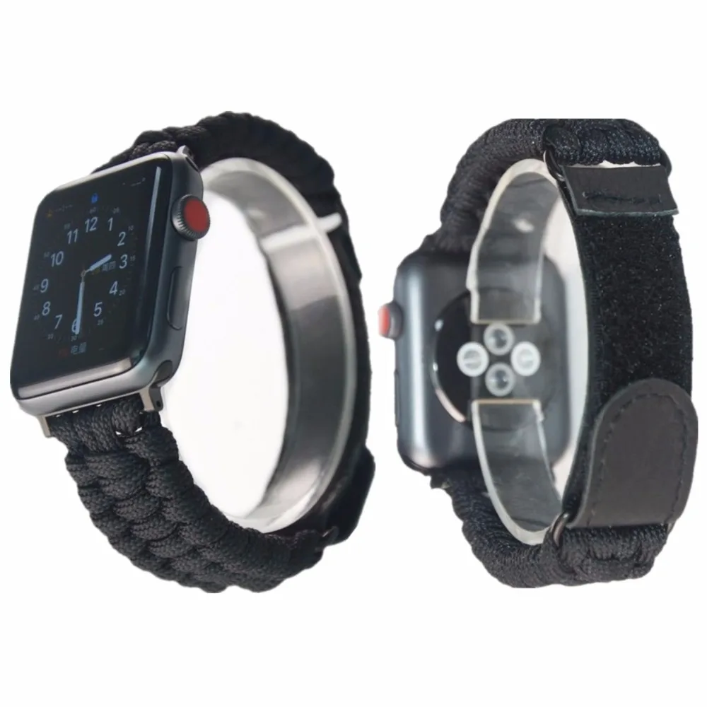 Nylon lifeguard rope strap with Leather loop buckle for apple watch series1/2/3/4 38mm/42mm /40mm/44mm
Nylon lifeguard rope strap with Leather loop buckle for apple watch series1/2/3/4 38mm/42mm /40mm/44mm