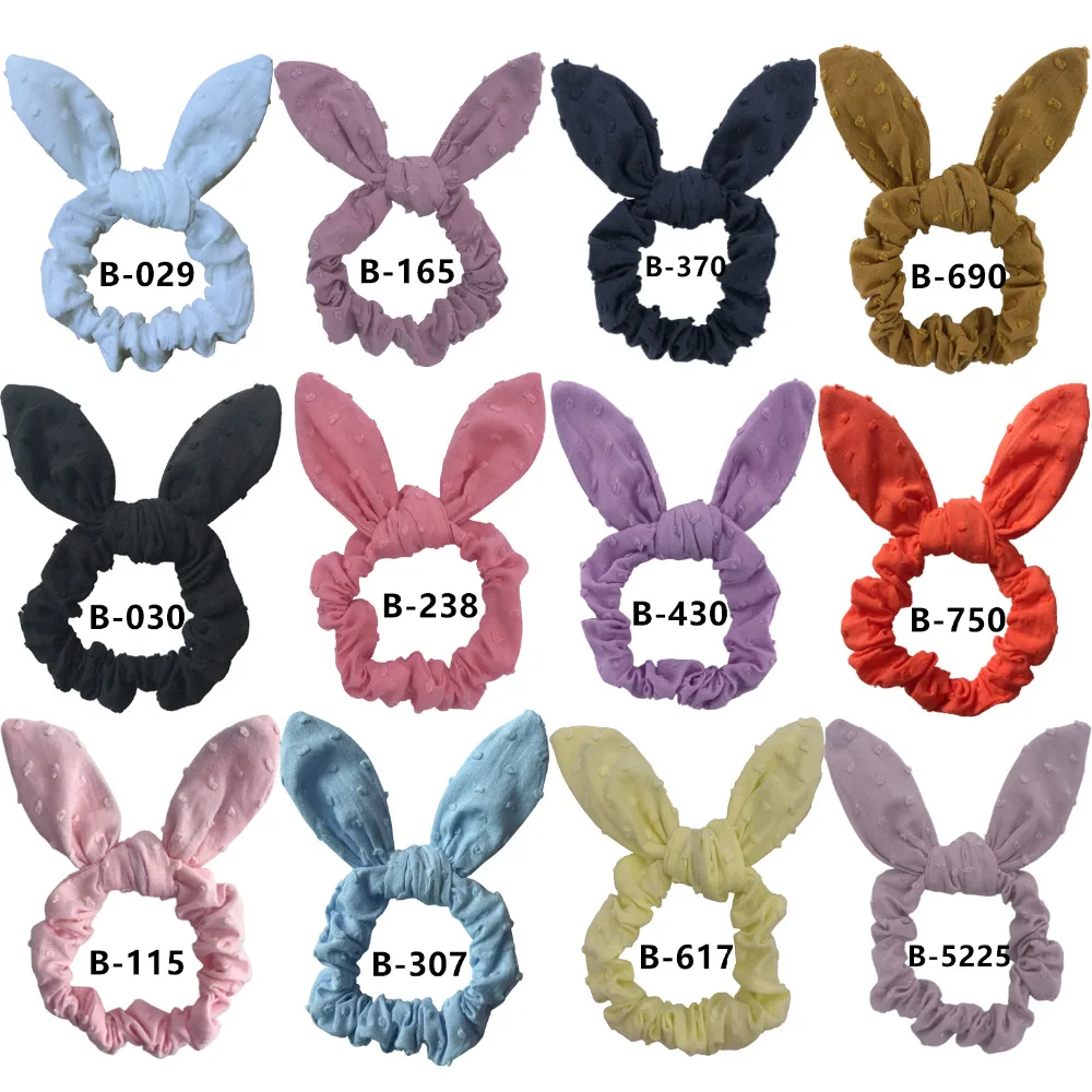 

Rabbit Ear Hair Scrunchie Girls/Women Bubble/Jacquard Knot Bow Hair Bands Hair tie Elastic Ponytail Holder Hair bow Accessories