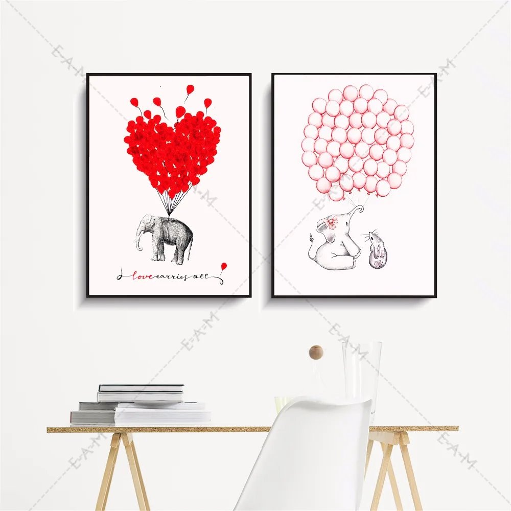 Nursery Elephant Balloons Canvas Art Print Painting Poster Wall Pictures For Kids Room Home Decorative Bedroom Decor No Frame
Nursery Elephant Balloons Canvas Art Print Painting Poster Wall Pictures For Kids Room Home Decorative Bedroom Decor No Frame