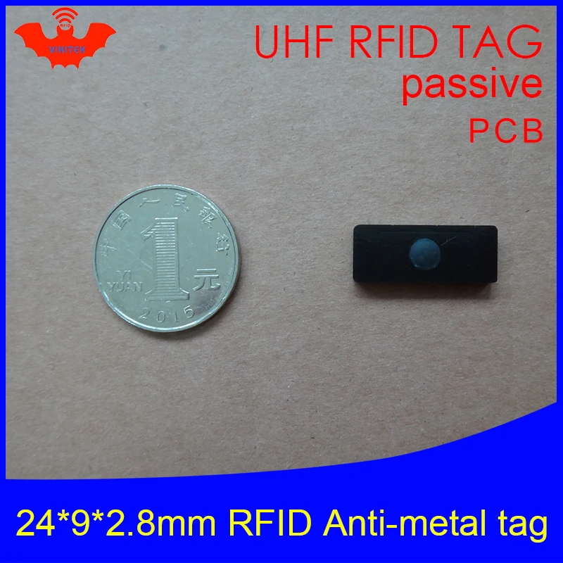 UHF RFID Анти металлическая метка 915 МГц 868 Alien Higgs3 EPCC1G2 6C 24*9*2 8 мм маленькие