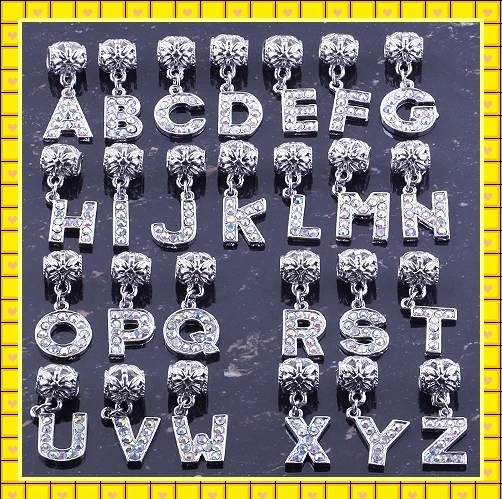 26pcs Mixed white AB Rhinestones Alphabet Letters Dangle charms Fit Bracelet one set
26pcs Mixed white AB Rhinestones Alphabet Letters Dangle charms Fit Bracelet one set