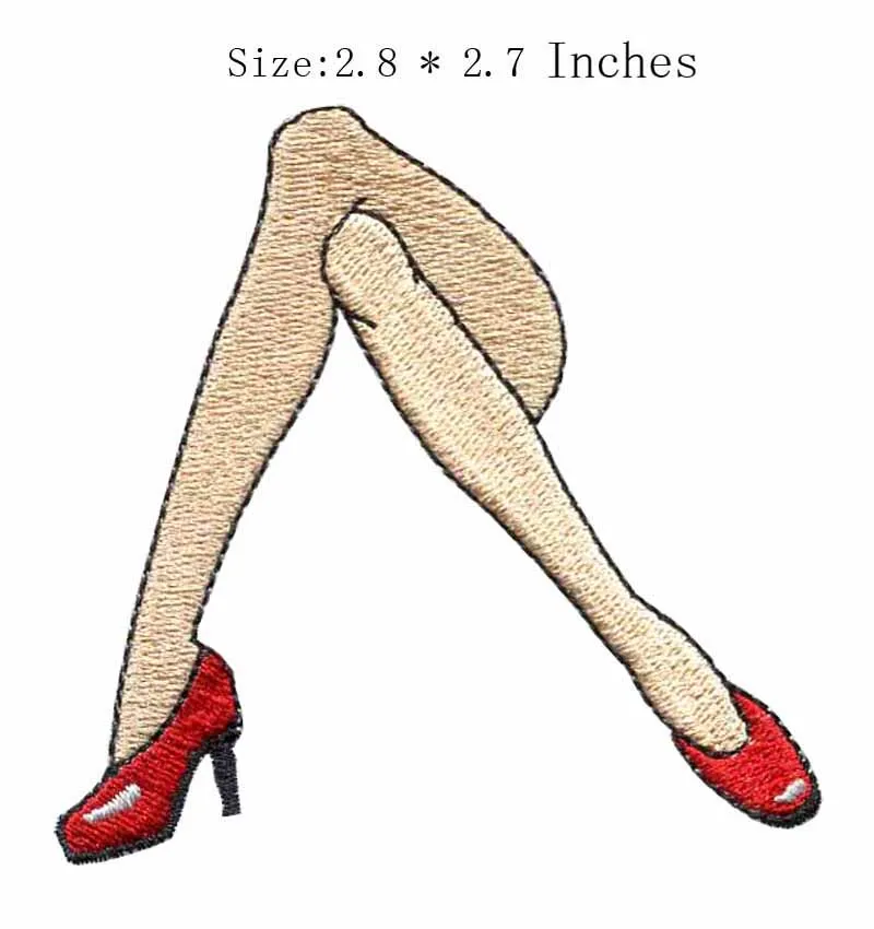 The long legs 2.8"wide embroidery patch for loving/thin/the red color shoes
The long legs 2.8"wide embroidery patch for loving/thin/the red color shoes