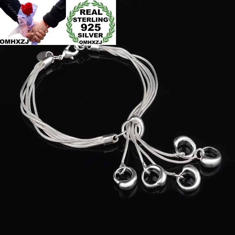OMHXZJ Wholesale Personality Fashion Woman Girl Gift Silver Multi Lines Hollow Tai Chi Charm 925 Sterling Silver Bracelet BR43
OMHXZJ Wholesale Personality Fashion Woman Girl Gift Silver Multi Lines Hollow Tai Chi Charm 925 Sterling Silver Bracelet BR43