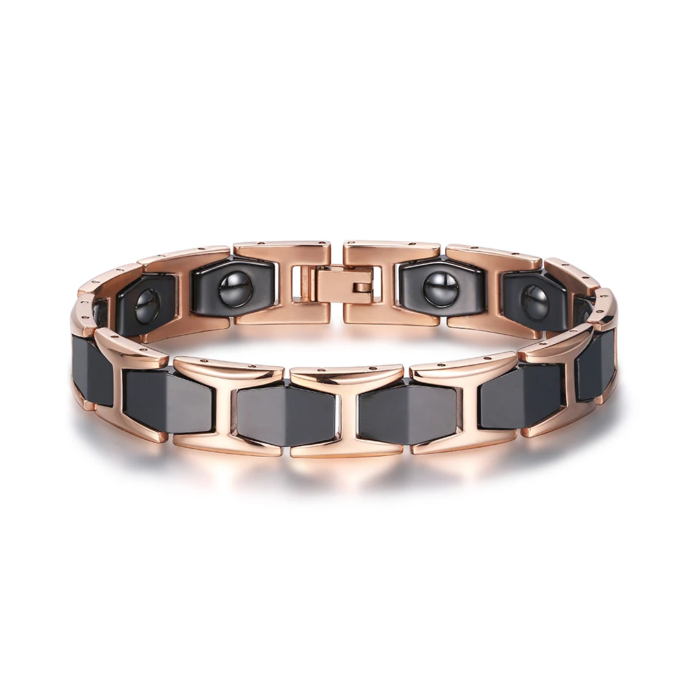 Faceted Black Ceramic Bracelet Gold Color Stainless Steel Bracelets Mature Style Germanium Element Health Bracelet For Women Men
Faceted Black Ceramic Bracelet Gold Color Stainless Steel Bracelets Mature Style Germanium Element Health Bracelet For Women Men