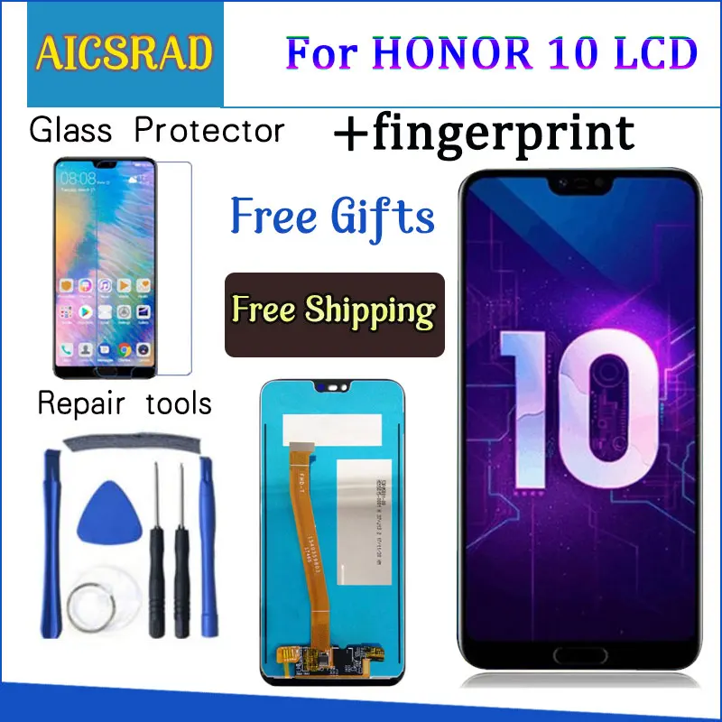 Протестированный ЖК дисплей 5 84 'для Huawei Honor 10 honor10 + дигитайзер сенсорного экрана