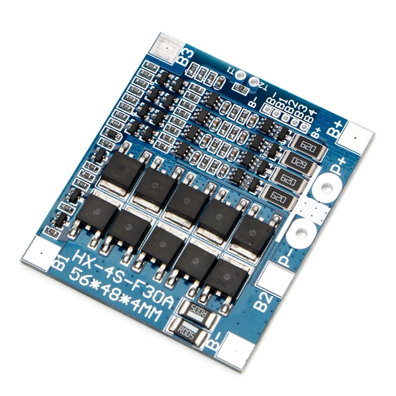 Печатная плата 4S 30A 12 8 V с балансом 3 2 LiFePo4 LiFe 18650 BMS батареи защиты S927 | Электроника