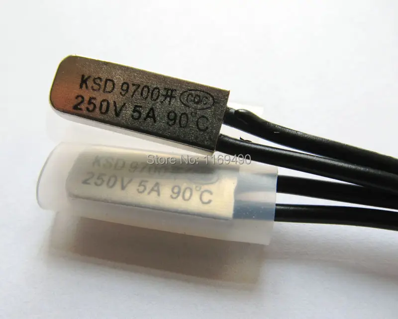 10 шт./упак. KSD9700 NO (нормально открытый) 90 градусный терморегулятор температуры