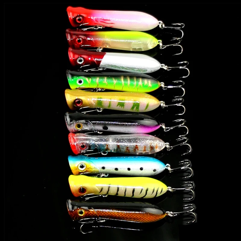 10pcs/lot 3D Eyes Lifelike Fishing Lure Hooks Pesca Fishing Popper Wobbler Top Water 8CM 11G
10pcs/lot 3D Eyes Lifelike Fishing Lure Hooks Pesca Fishing Popper Wobbler Top Water 8CM 11G