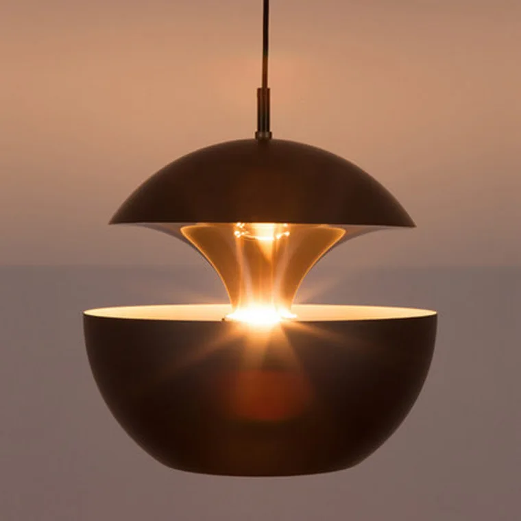 Apple креативная простая Золотая люстра маленькая Подвесная лампа ресторанная