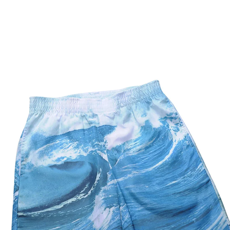 Мужские быстросохнущие летние пляжные шорты-боксеры 2018 брендовые модные 3D шорты