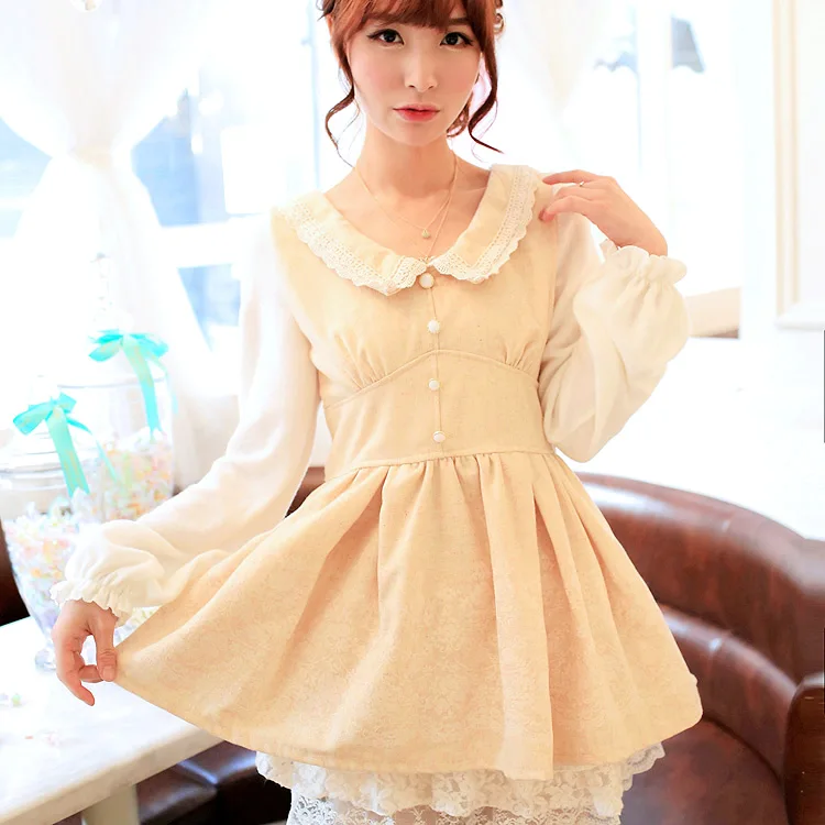Princess sweet lolita dress Uncle FlowerSweet fair maiden temperament Knitwear umbrella shape high waist dress UF97
Princess sweet lolita dress Uncle FlowerSweet fair maiden temperament Knitwear umbrella shape high waist dress UF97