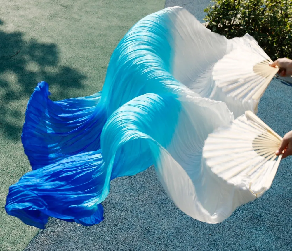 2018 High Quality Silk Belly Dance Fan Dance 100% Real Silk Veils Left+right On Sale white+turquoise+royal blue Fast delivery
2018 High Quality Silk Belly Dance Fan Dance 100% Real Silk Veils Left+right On Sale white+turquoise+royal blue Fast delivery