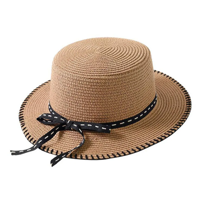 Women Boater Sun Caps Ribbon Bow Round Flat Top Straw Fedora Panama Hat Summer Hats for Women White Straw Beach Sun Hats
Women Boater Sun Caps Ribbon Bow Round Flat Top Straw Fedora Panama Hat Summer Hats for Women White Straw Beach Sun Hats