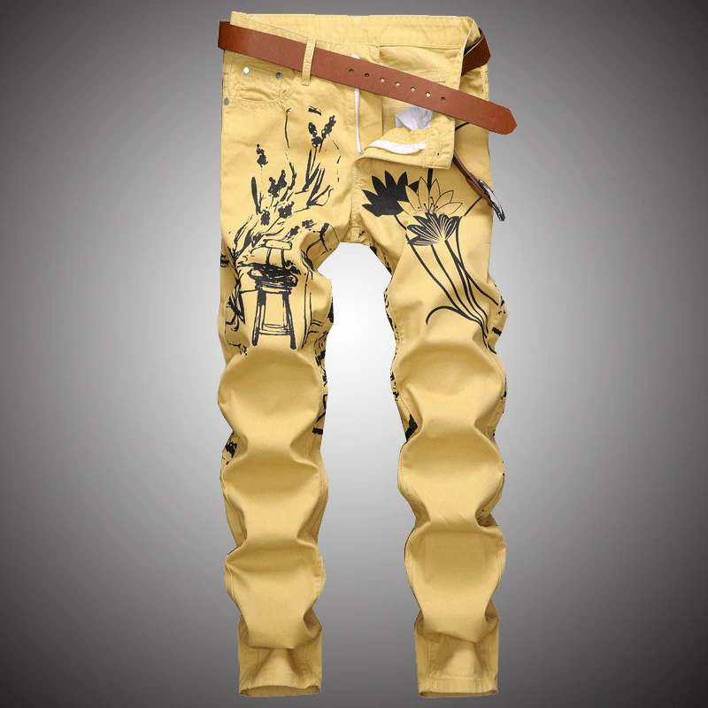 Fashion Print Casual Jeans Pants Men Slim Fit Denim Pant Jean Joggers 2019 Men Hip Hop Streetwear Trousers Clothing Khaki WA112
Fashion Print Casual Jeans Pants Men Slim Fit Denim Pant Jean Joggers 2019 Men Hip Hop Streetwear Trousers Clothing Khaki WA112