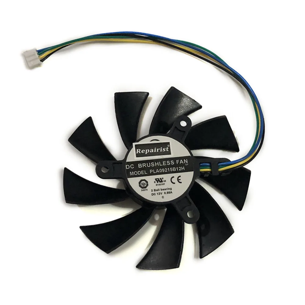 PLA09215B12H 87 мм DC 12V 0.55A 4 провода GPU VGA Графика кулер вентилятор в качестве замены для MSI