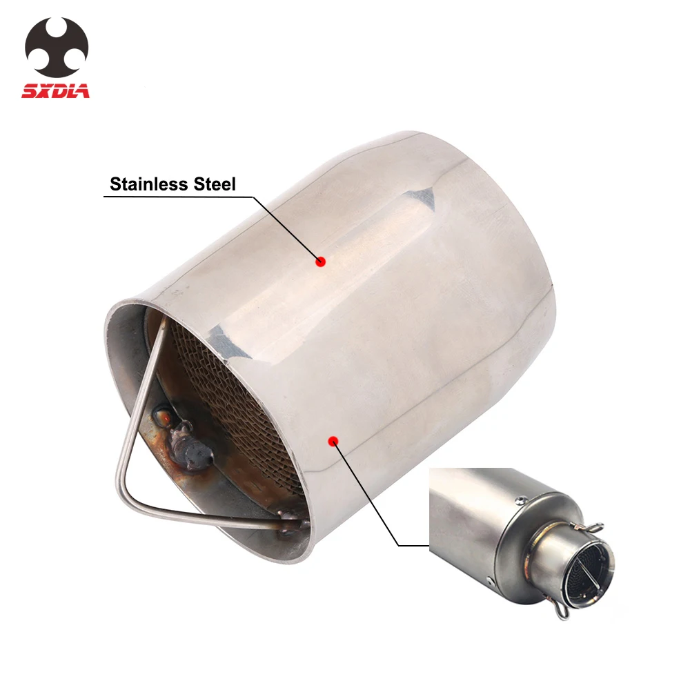 Motorcycle 51mm Exhaust Pipe Silencer Stainless Steel Muffler DB Killer For Harley HONDA YAMAHA BMW SUZUKI KAWASAKI
Motorcycle 51mm Exhaust Pipe Silencer Stainless Steel Muffler DB Killer For Harley HONDA YAMAHA BMW SUZUKI KAWASAKI