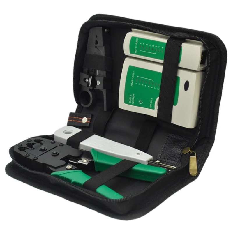 HHO-5Pcs/Set Network Ethernet Cable Tester Rj45 Kit Crimper Crimping Tools Punch Down Rj11 Cat6 Wire Detector Qjy99 Stripping Cr
HHO-5Pcs/Set Network Ethernet Cable Tester Rj45 Kit Crimper Crimping Tools Punch Down Rj11 Cat6 Wire Detector Qjy99 Stripping Cr