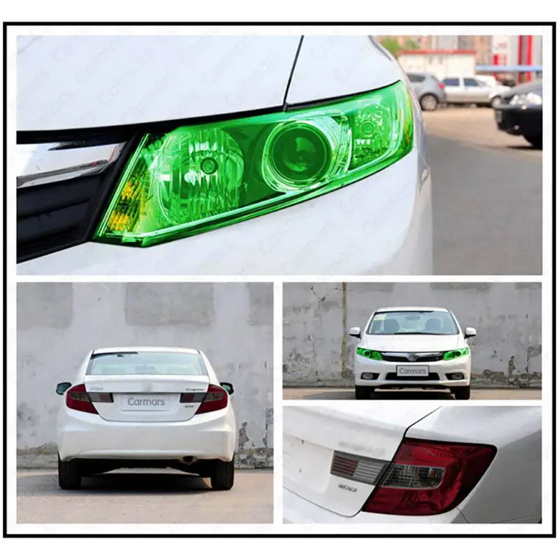 New Car Headlight Film Transparent Chameleon Changing Tint Wrap Sticker Light Lamp Cover Styling|Наклейки| |