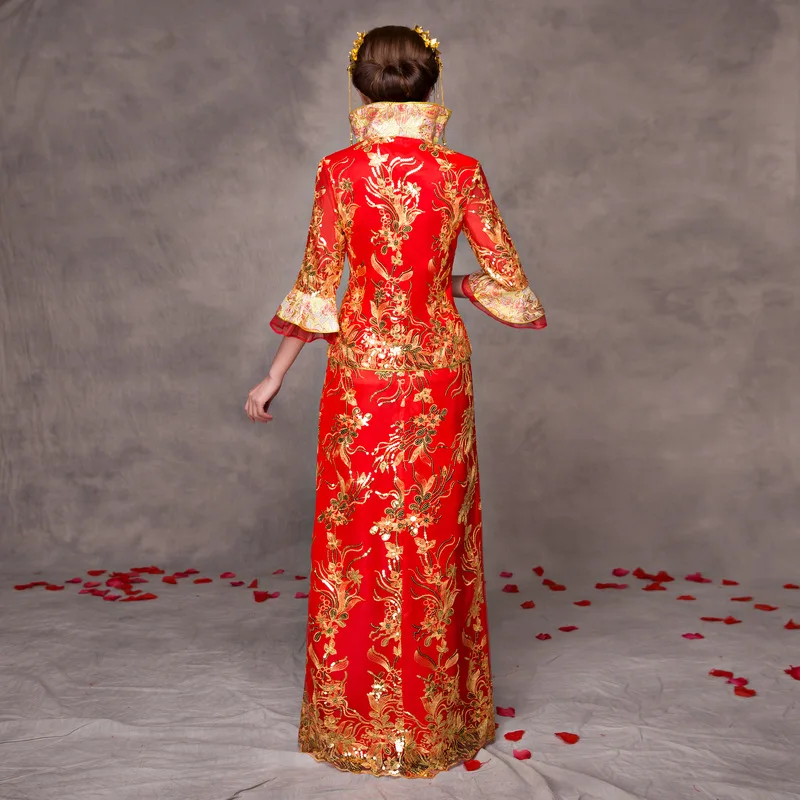 New Arrival Cheongsam Embroidery Qipao Women Dress Evening Dress Modern Chinese Wedding Dress Bride Traditions Robe Orientale
New Arrival Cheongsam Embroidery Qipao Women Dress Evening Dress Modern Chinese Wedding Dress Bride Traditions Robe Orientale