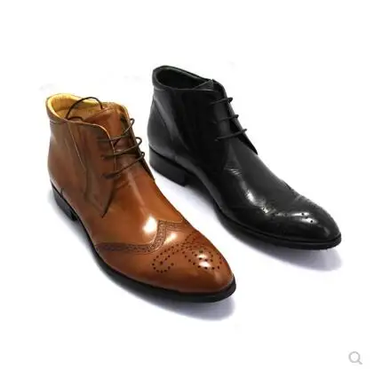 Carved Genuine Leather Mens Dress Wedding Oxfords Borgues Ankle Boots Autumn Winter Lace up Male Fashion Martin Runway Boots
Carved Genuine Leather Mens Dress Wedding Oxfords Borgues Ankle Boots Autumn Winter Lace up Male Fashion Martin Runway Boots