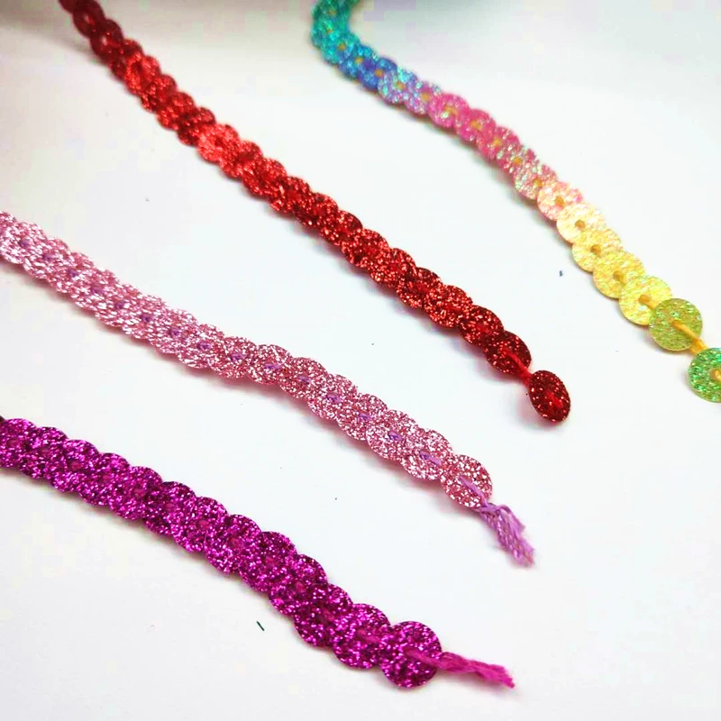 10 Yards 6mm Confetti Glitter Powder Coating Sequins Trim Scrapbooking Sewing Crafts Shining Ribbon Paillette String
10 Yards 6mm Confetti Glitter Powder Coating Sequins Trim Scrapbooking Sewing Crafts Shining Ribbon Paillette String