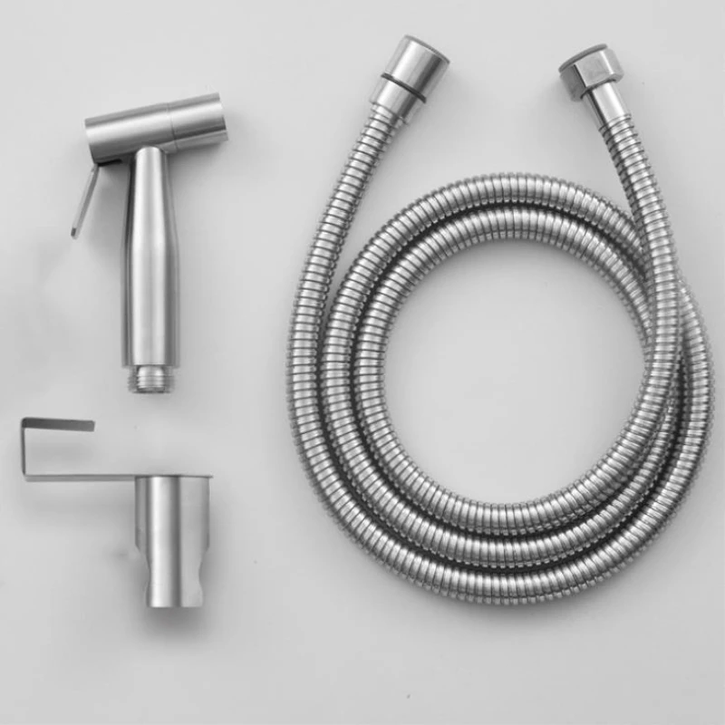 New Stainless Steel Brushed Bidet Faucet Set Handheld Bidet Spray Shower Toilet Douche Kit
New Stainless Steel Brushed Bidet Faucet Set Handheld Bidet Spray Shower Toilet Douche Kit