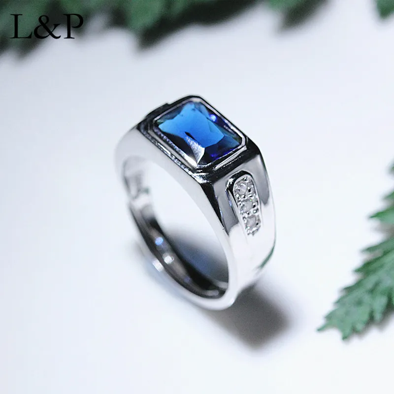 2019 Silver Ring Engagement For Men Blue Zircon Ring With Fashion Adjustable Male Wedding Jewelry
2019 Silver Ring Engagement For Men Blue Zircon Ring With Fashion Adjustable Male Wedding Jewelry