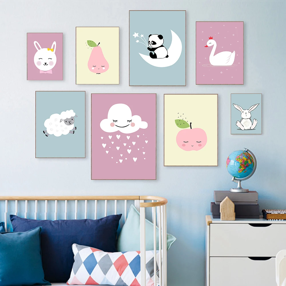 Angel's Art Unframed Cute Cartoon Animal Deer Bear Rabbit Duck Print Kid's Room Decor Canvas Painting
Angel's Art Unframed Cute Cartoon Animal Deer Bear Rabbit Duck Print Kid's Room Decor Canvas Painting