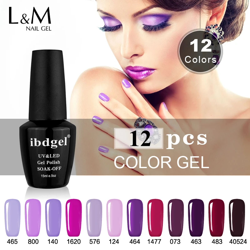 12 Pcs ibdgel Nail Gel Polish Purple Series UV Gel Long Last Gel Varnish Gelpolish need Base Top coat Long Lasting Soak Off
12 Pcs ibdgel Nail Gel Polish Purple Series UV Gel Long Last Gel Varnish Gelpolish need Base Top coat Long Lasting Soak Off