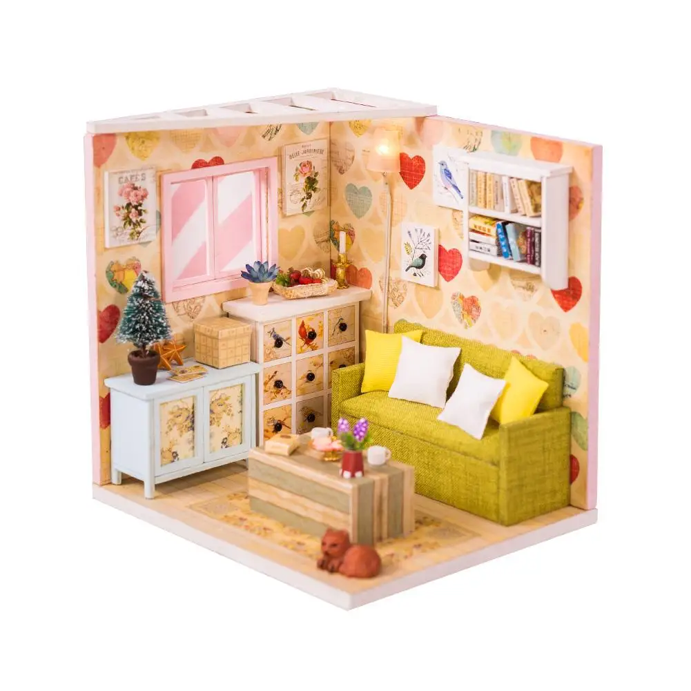 DIY Dollhouse Kit Miniature Dollhouse Handmade Toy Innovative Birthday Gift For Girl Wooden Miniature Dollhouse
DIY Dollhouse Kit Miniature Dollhouse Handmade Toy Innovative Birthday Gift For Girl Wooden Miniature Dollhouse